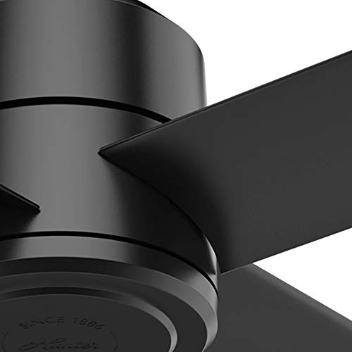 Hunter Fan Company, 76015, 72 inch Trak Black Indoor / Outdoor Commercial Ceiling Fan and Wall Control