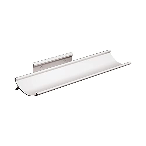 Best-Rite 48 x 96 x 1/8 Inches, Visionary Magnetic Glass Whiteboard, Frameless, Glossy White,