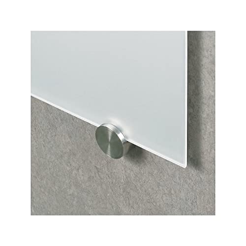 Best-Rite 48 x 96 x 1/8 Inches, Visionary Magnetic Glass Whiteboard, Frameless, Glossy White,