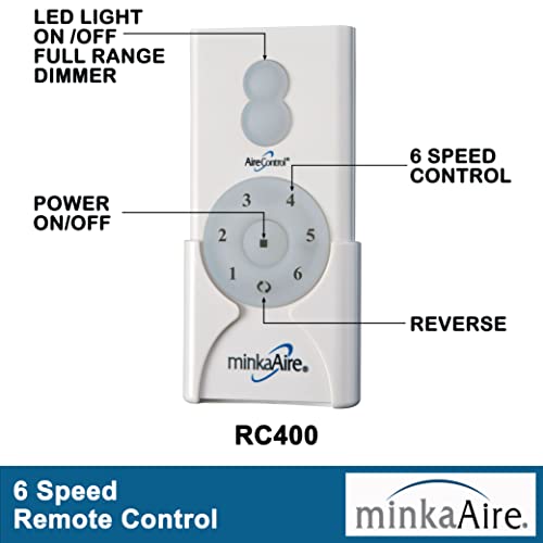 MINKA-AIRE F896-84-CL Xtreme H2O 84 Inch Outdoor Ceiling Fan with DC Motor, Coal Black Finish