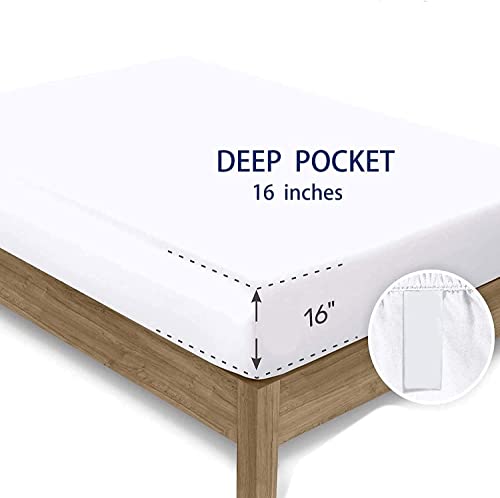 Gusuhome Boys Sports Fitted Sheet Full/Queen Size 3D Soccer Basketball Baseball Football Bedding for Kids Teens Bedroom Comfy Deep Pocket Bed Sheet Set Decorative for Sports Fans Blue