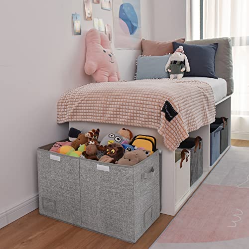 GRANNY SAYS Extra Large Storage Boxes with Lid, Toy Chests & Organizers, Bin Storage Organizer, Dust-proof Storage Container, Gray Storage Bins with Lid for Organizing Closet Shelves, 1-Pack