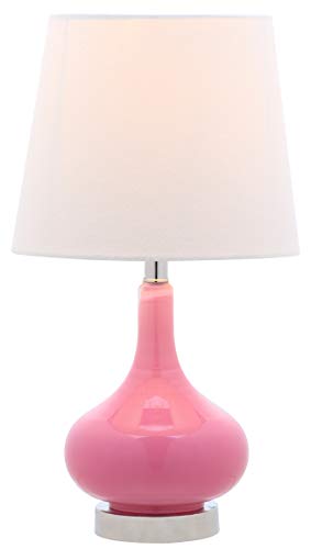 Safavieh Kids Lighting Collection Amy Pink Gourd 18-inch Bedroom Living Room Home Office Desk Nightstand Table Lamp (LED Bulb Included)