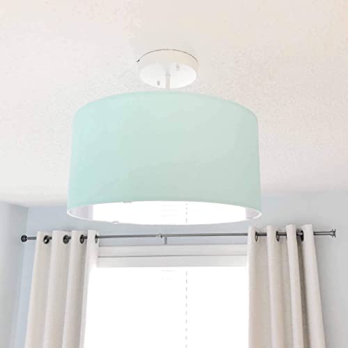 Firefly Home & Kids Lighting Turquoise Semi Flush Mount Light Fixture