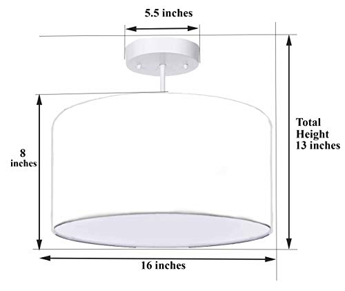 Firefly Home & Kids Lighting Turquoise Semi Flush Mount Light Fixture