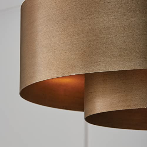Capital Lighting 339091ML Jude Modern Geometric Bold Metal Drum Pendant, 9-Light 540 Total Watts, 17" H x 30" W, Mystic Luster