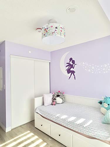 Firefly Home & Kids Lighting Flowers Birdies Semi Flush Mount Light Fixture