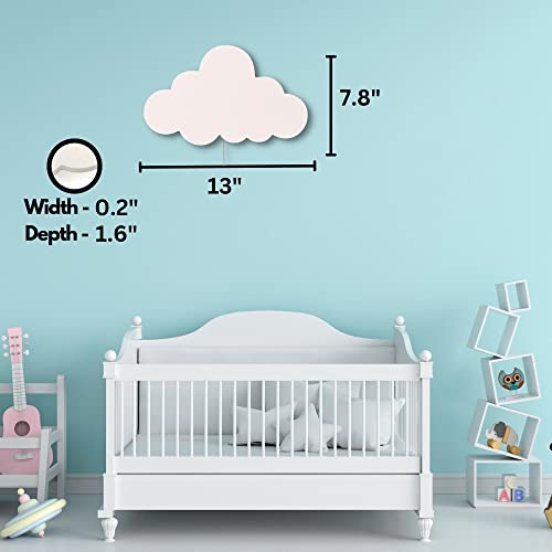 Cloud Light - Floating Cloud Wall Lamp For Nursery | Cute Floating Cloud Lamp For Kids Bedroom | Battery-operated Hanging Cloud Night Lights | Cloud Lights For Bedroom | Cloud Lamp For Baby Nursery