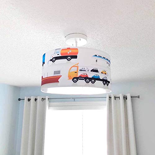 Firefly Home & Kids Lighting Transportation Semi Flush Mount Light Fixture