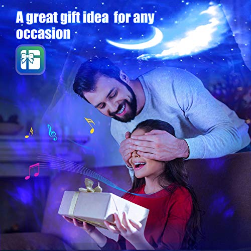 Galaxy Projector Star Projector 3 in 1 Ocean Galaxy Night Light Ceiling Projector Galaxy 360 Pro Galaxy Globe Projector 40 Lighting Modes with Remote Voice Control for Bedroom Gift for Kids Adults