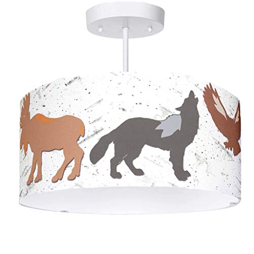 Firefly Home & Kids Lighting Woodland Semi Flush Mount Light Fixture