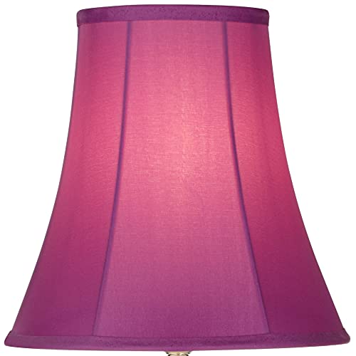 360 Lighting Bohemian Traditional Chic Style Accent Table Lamps 21" High Set of 2 Multi Colored Stacked Glass Deep Pink Bell Shade Decor for Kids Girls Room Bedroom Bedside House Nightstand
