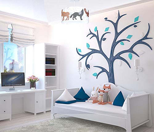 Firefly Home & Kids Lighting Woodland Semi Flush Mount Light Fixture