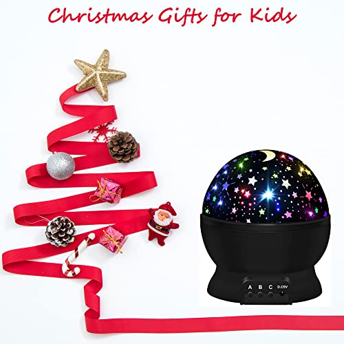 Night Light for Kids, Kids Night Light, Star Night Light Projector, Star Projector 360 Degree Rotation - 4 LED Bulbs 16 Light Color Changing with USB Cable,Lamp Ceiling Lights for Kids Bedroom