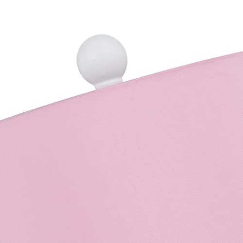 Maxax Kids Pink Table Lamp with Cute Night Light, 2-Lights Desk Lamp for Girls, Stars and Moon Base with Pink Shade Decor for Kids Bedroom, Reading Room, Baby Room