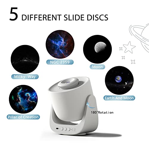 Galaxy Projector, Star Projector for Night Sky, Planetarium Galaxy Projector and Galaxy Night Light Projector for Kids, Galaxy Night Lamp as Home Planetarium, Planetarium Projector for Bedroom(Orzorz)