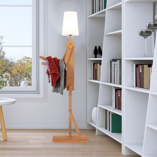 lamfurart Floor Lamp,Art Style Wood Floor Lamp, Creative Humanoid Large Floor Lamp as a Gift, Changeable Shape Floor Lamps for Living Room, Kids Room, Bedroom, Study & Office Room