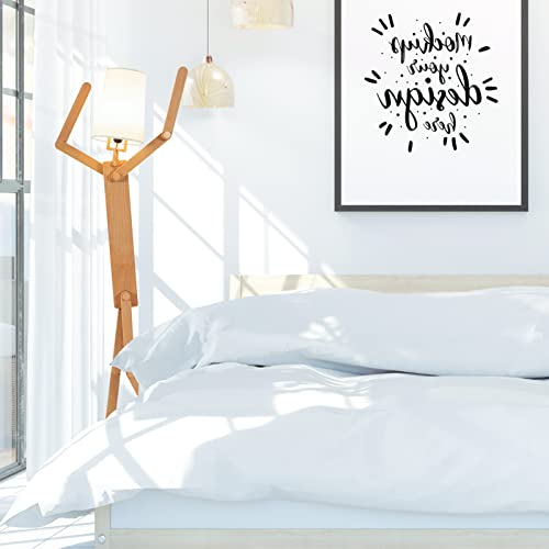 lamfurart Floor Lamp,Art Style Wood Floor Lamp, Creative Humanoid Large Floor Lamp as a Gift, Changeable Shape Floor Lamps for Living Room, Kids Room, Bedroom, Study & Office Room
