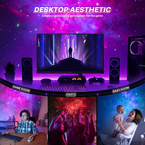 Astronaut Star Projector Night Light - Space Projector Galaxy Starry Nebula Ceiling Projection Lamp with Timer, Remote and 360°Adjustable, Gift for Kids Adults for Bedroom, Gaming Room Decor Aesthetic