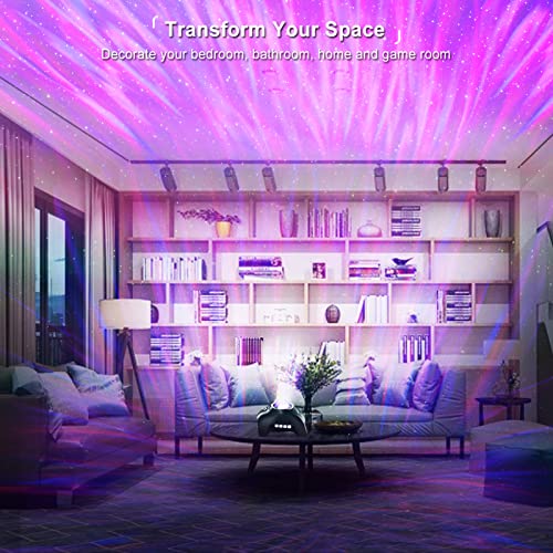 Vinwark Northern Lights Aurora Projector for Bedroom with Music Bluetooth Speaker and White Noise, Galaxy Projector, Starry Night Light Projectors for Kids Adults Gaming Room, Home Theater, Ceiling