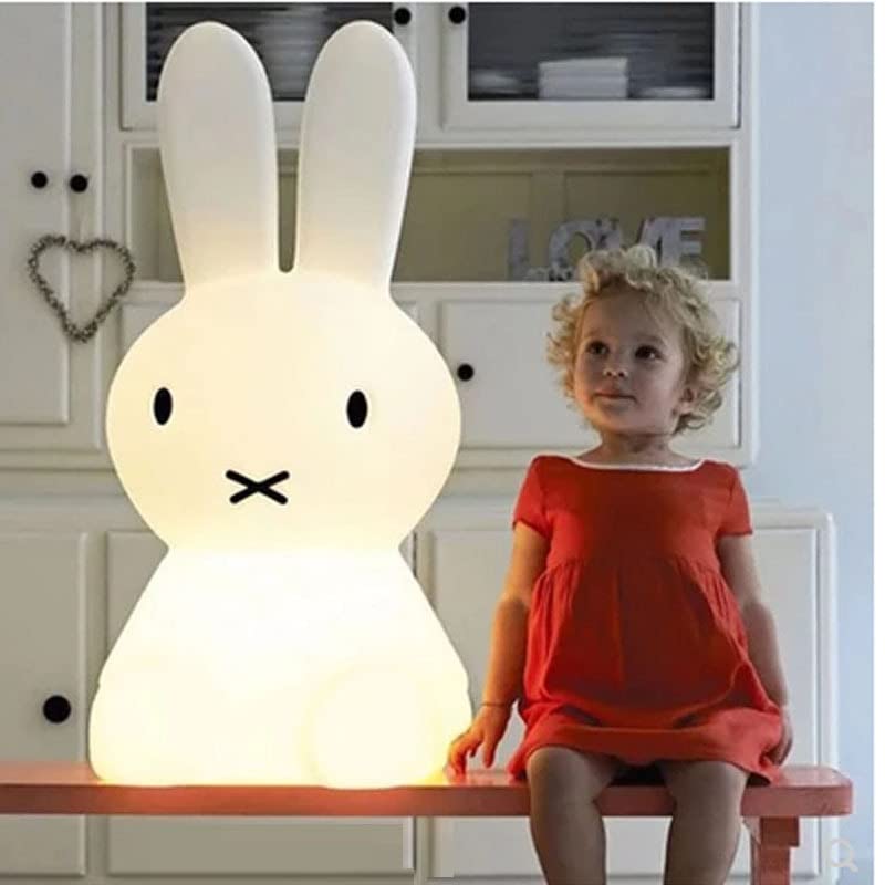 YUDA UNIQUE Cute Bunny Kids Night Light-Miffy Bunny Rabbit Light for Kids, Kawaii Colors for Bunny Lamp,16 Color Changing LED Lights Cute Lamps for Girls Baby Birthday Gifts (50cm)