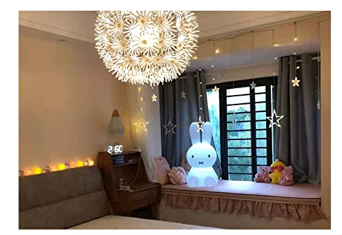 YUDA UNIQUE Cute Bunny Kids Night Light-Miffy Bunny Rabbit Light for Kids, Kawaii Colors for Bunny Lamp,16 Color Changing LED Lights Cute Lamps for Girls Baby Birthday Gifts (50cm)