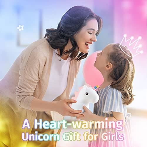 Mubarek Unicorn Night Light for Kids Lamp,16 Colors Kids Night Light Cute Lamp, Silicone Rechargeble Baby Night Light, Kawaii Unicorn Kids Night Lights for Bedroom, Unicorns Gifts for Girls Room Decor
