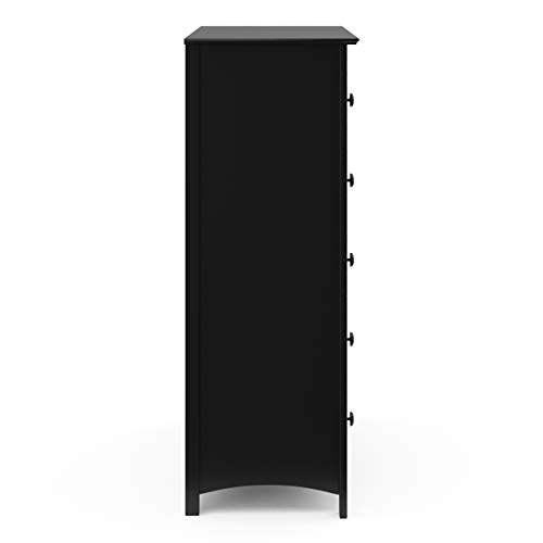 Storkcraft Kenton 5 Drawer Dresser (Black) – Dresser for Kids Bedroom, Nursery Dresser Organizer, Chest of Drawers for Bedroom with 5 Drawers, Universal Design for Children’s Bedroom