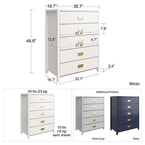 Little Seeds Monarch Hill Haven Kids' Dresser, Navy