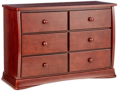 Delta Children Bentley Six Drawer Dresser, Greenguard Gold Certified, Black Cherry Espresso