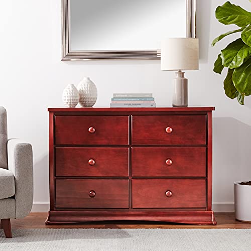 Delta Children Bentley Six Drawer Dresser, Greenguard Gold Certified, Black Cherry Espresso
