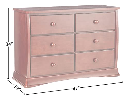 Delta Children Bentley Six Drawer Dresser, Greenguard Gold Certified, Black Cherry Espresso