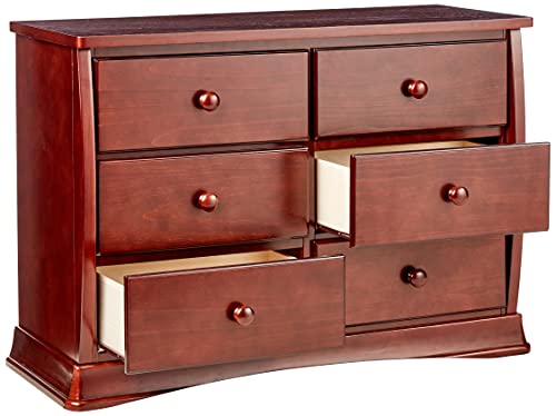 Delta Children Bentley Six Drawer Dresser, Greenguard Gold Certified, Black Cherry Espresso