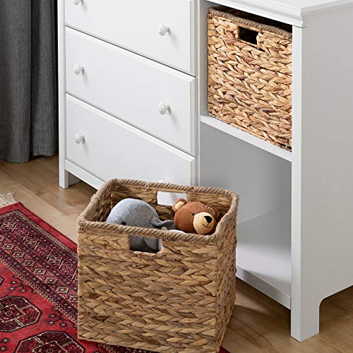 South Shore Cotton Candy 3-Drawer Dresser with Baskets, Pure White
