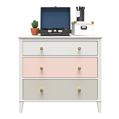 Little Seeds Monarch Hill Poppy 3 Drawer Dresser, Peach
