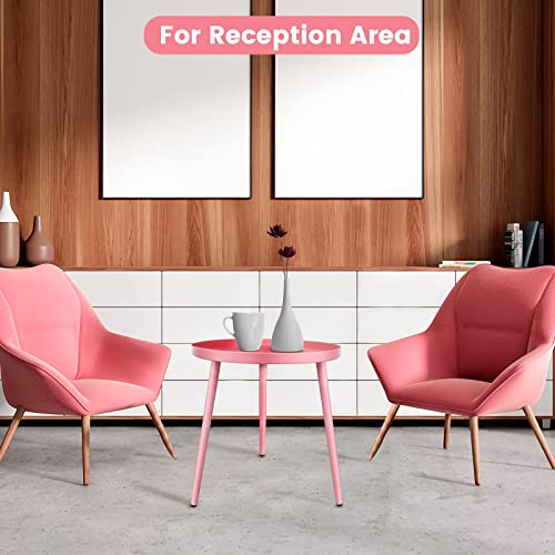 AOJEZOR Kid's Bedroom Sets,Side Table,End Tables for Living Room,Round End Tables for Small Spaces,Pink