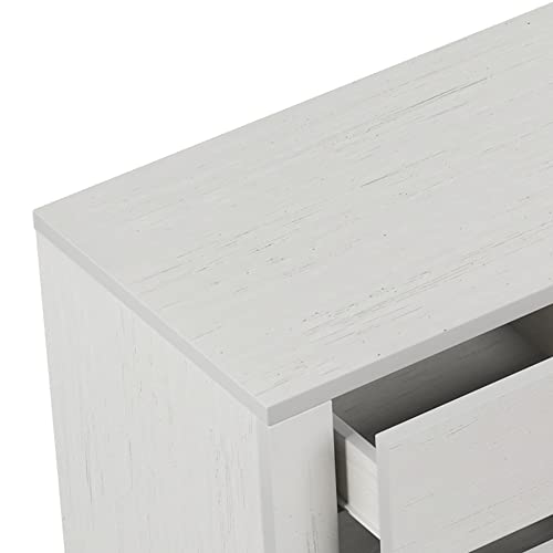 Merax Dresser, White Modern Farmhouse Wood 6 Drawers, Wide Storage Cabinet for Kids, Baby Closet, Clothes, TV Stand for Bedroom Childern Room