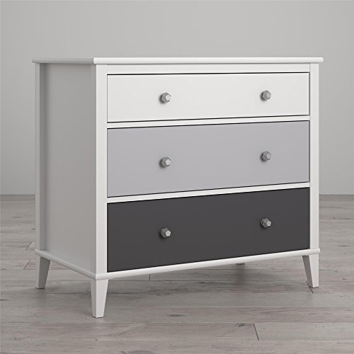 Little Seeds Monarch Hill Poppy 3 Drawer Dresser, Gray