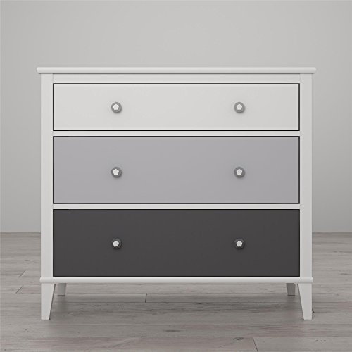 Little Seeds Monarch Hill Poppy 3 Drawer Dresser, Gray