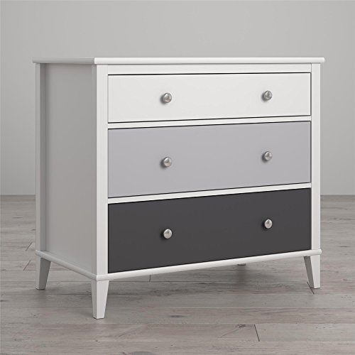 Little Seeds Monarch Hill Poppy 3 Drawer Dresser, Gray