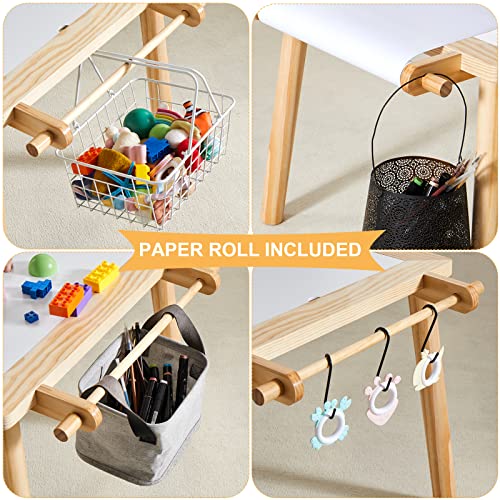Beright 5 in 1 Children's Table, Play Sand Table Indoor Sensory Table, Kids Art Table Drawing Table with Paper Roll & Paint Cups, not with Storage Bin