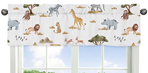 Sweet Jojo Designs Jungle Animals Boy Girl Twin Bedding Comforter Set Kids Size 4pc Hunter Green Yellow Grey Rust Orange Black White Wildlife Safari Animal Elephant Giraffe Lion Monkey Leopard Cheetah