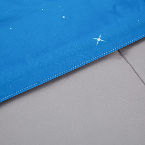 inron Aqua Glitter Comforter Sets for Girls Women,Full Size 5-Pieces Bed in a Bag Ultra Soft Microfiber Comforter and Sheet Sets, All Season Durable Bedding Set(Aqua,Full)