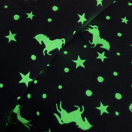 ROYALAY 7 Pieces Kids Glow in The Dark Comforter Set Bedding Set Full Size for Teenage Girls and Kids, Starry Night Super Soft Down Alternative Comforter with Sheets Bed in a Bag Full (7 Pcs)