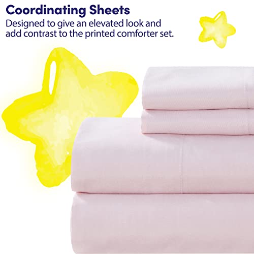 Kids Bedding Set Bed in a Bag for Boys and Girls Toddlers Printed Sheet Set and Comforter , Full, Waterbury Marble