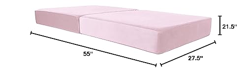 CRITTER SITTERS Kids Lil Lounger | Play Couch | Modular Sofa | Fort Building, Open Ended Play | Sturdy Foam | Washable Covers | | Flexible Seating for Playroom, Lionfish Pink (CSLILLOUNGER-NVY)