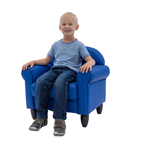 Children's Factory As We Grow Toddler Chair, Blue, CF805-193, Flexible Seating for Daycare or Preschool, Kids Reading Chair, Playroom Furniture