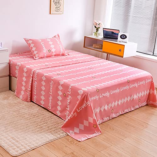 qjmiaofang Unicorn Comforter Set 6Pieces Pink Unicorn Bedding Set with Pink Sheets for Kids Girls Twin Size Flowers and Rainbow Hair Pattern Bed Set Lovely Unicorn Bed-in-a-Bag for Home Decor