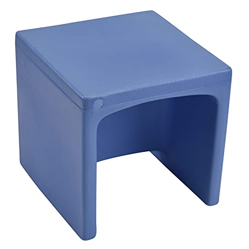 Children's Factory-CF910-013 Cube Chair for Kids, Flexible Seating Classroom Furniture for Daycare/Playroom/Homeschool, Indoor/Outdoor Toddler Chair, Sky Blue