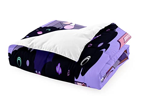 Black Girls Magic Comforter Set Purple Comforter Set Full Girls Bedding Sets Full 3 Piece Purple Kids Bedding Sets for Girl Bedroom with 1 Comforter + 2 Pillowcases